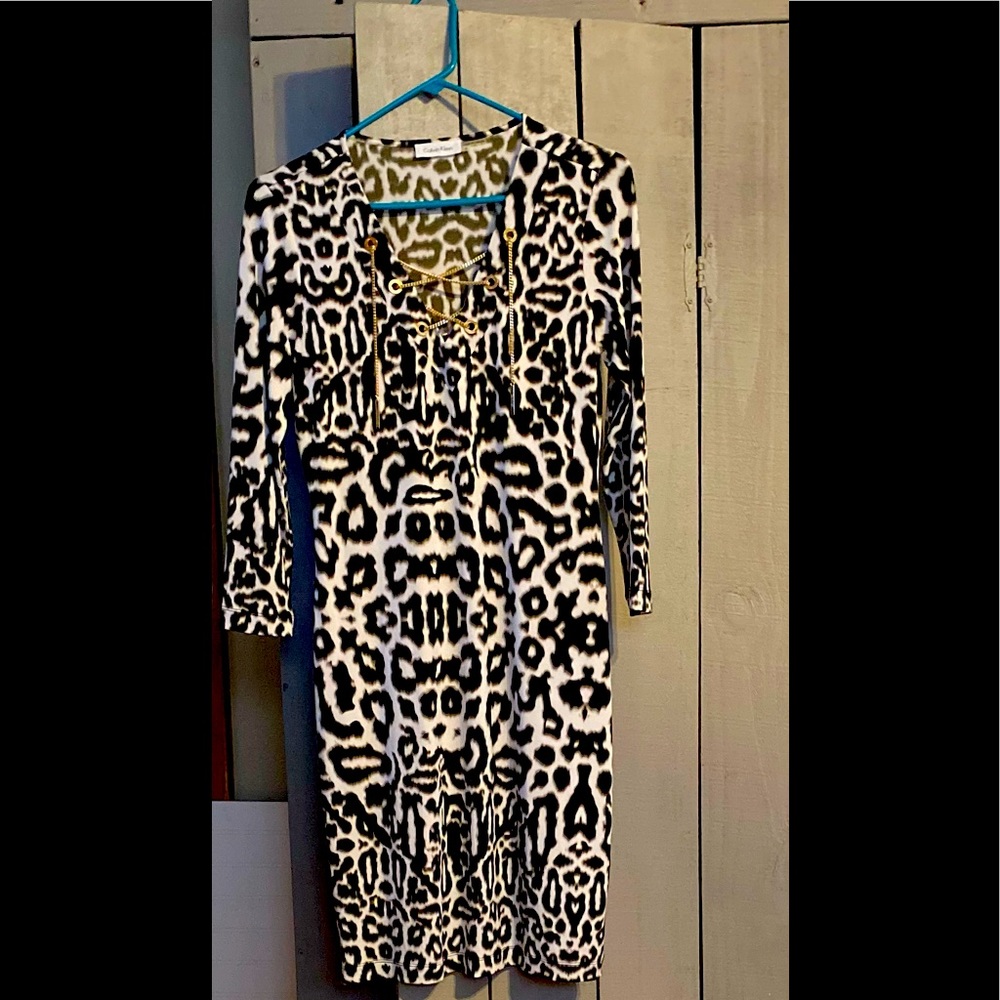 Sexy Calvin Klein Cheetah Dress!!